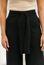 Load image into Gallery viewer, Avril Tie Front Black Culottes