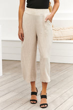Load image into Gallery viewer, Shianne Beige Linen Culotte