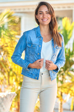 Load image into Gallery viewer, Ada Blue Collared Denim Jacket