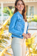 Load image into Gallery viewer, Ada Blue Collared Denim Jacket