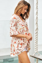 Load image into Gallery viewer, Maia 3/4 Sleeve Cream Floral Top