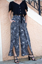 Load image into Gallery viewer, Alyssa Wide leg Animal Brush Print Pants