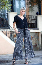 Load image into Gallery viewer, Alyssa Wide leg Animal Brush Print Pants