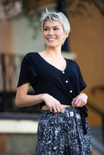 Load image into Gallery viewer, Alyssa Wide leg Animal Brush Print Pants