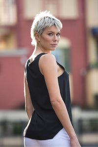 Tiyana Black Basic Singlet