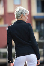 Load image into Gallery viewer, Seralo Gold Button Black Blazer